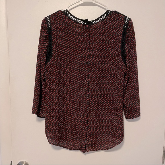 ✨ Last Chance Daniel Rainn Printed Blouse Size Small - Picture 4 of 5